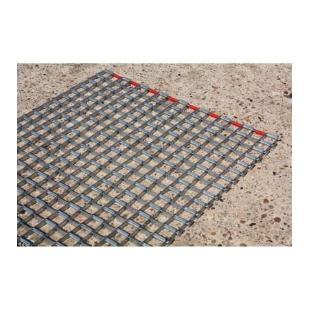 DURABLE Durable Corporation Steel Mat 3/8" Thick 1.5' x 2.5' Gray 390S1825